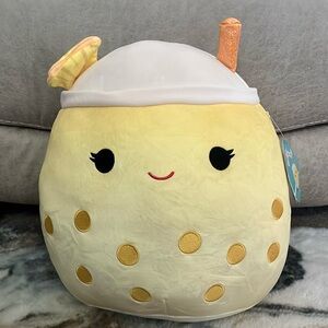 🍍Squishmallows Pineapple Boba Tea 🧋Summer 2024 NWT 14”